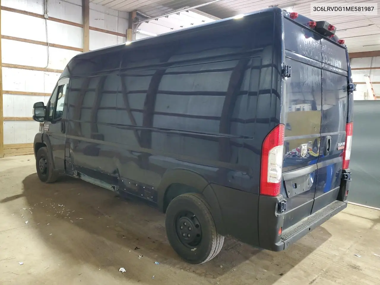 2021 Ram Promaster 2500 2500 High VIN: 3C6LRVDG1ME581987 Lot: 56703355