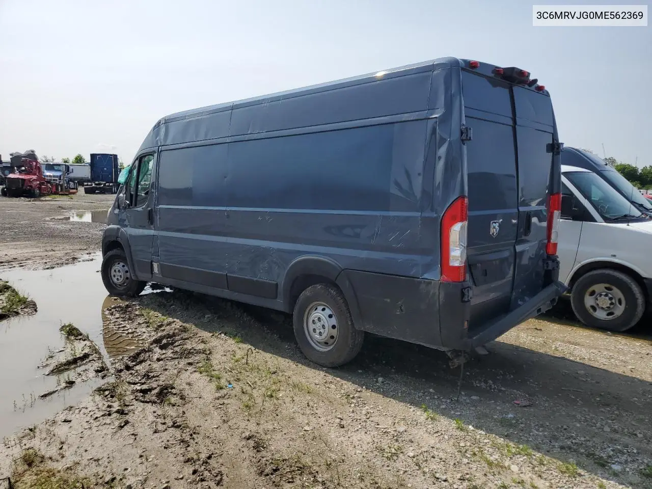 2021 Ram Promaster 3500 3500 High VIN: 3C6MRVJG0ME562369 Lot: 59725525