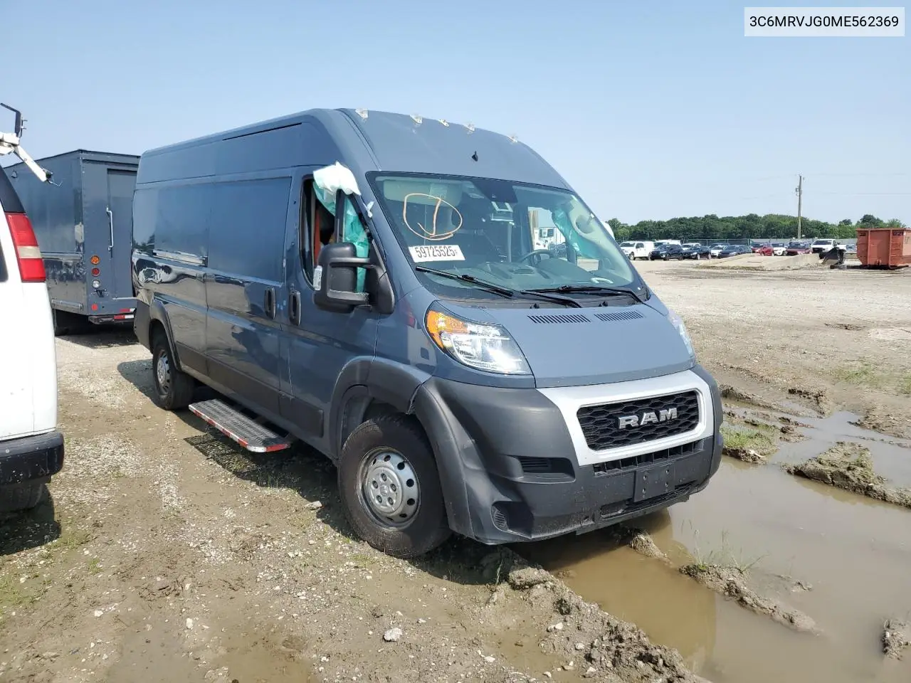 2021 Ram Promaster 3500 3500 High VIN: 3C6MRVJG0ME562369 Lot: 59725525
