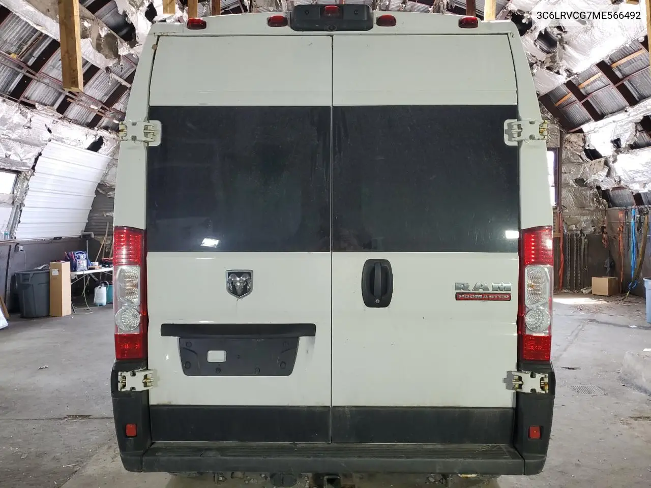 2021 Ram Promaster 2500 2500 High VIN: 3C6LRVCG7ME566492 Lot: 62077175