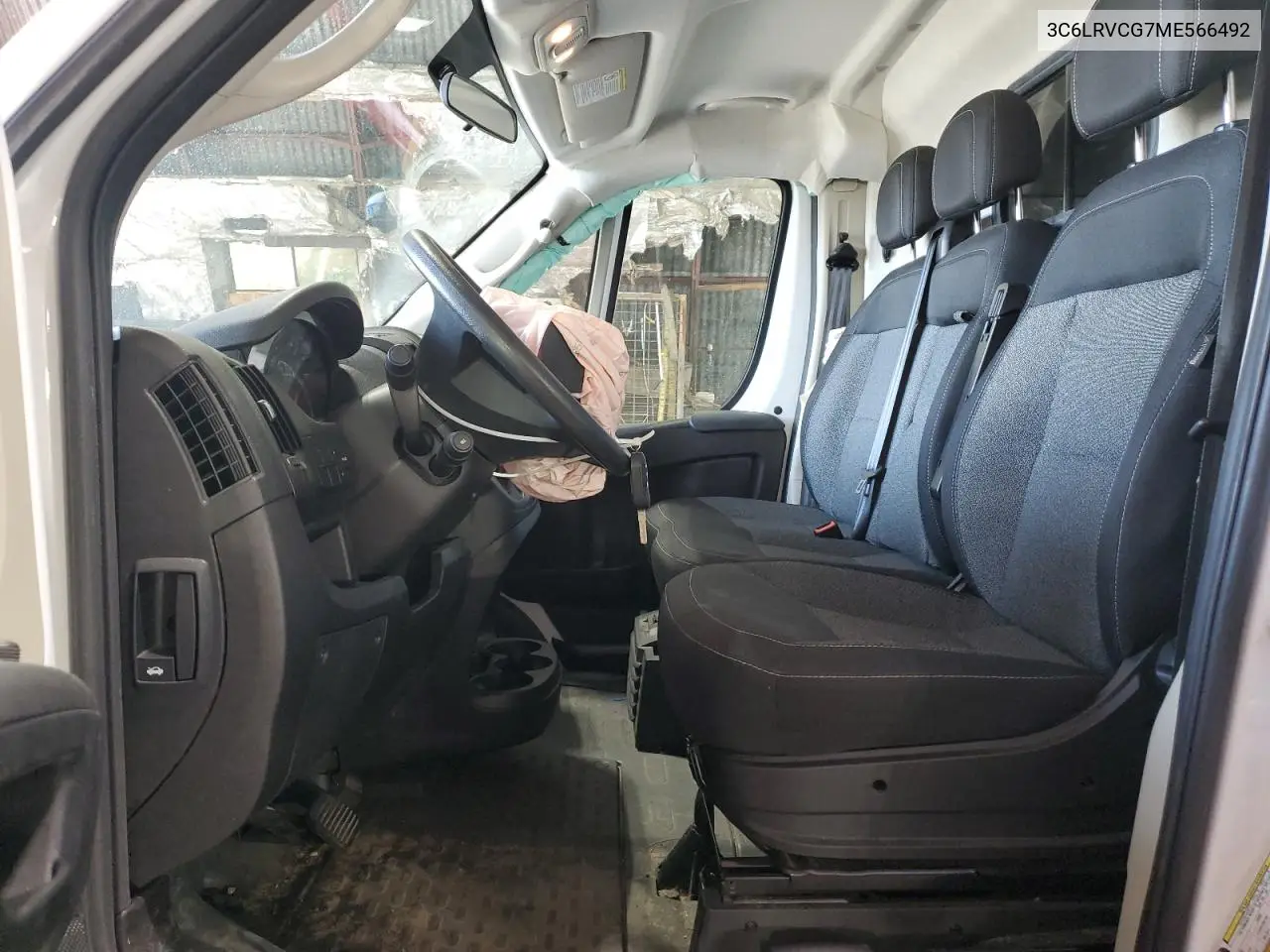 2021 Ram Promaster 2500 2500 High VIN: 3C6LRVCG7ME566492 Lot: 62077175