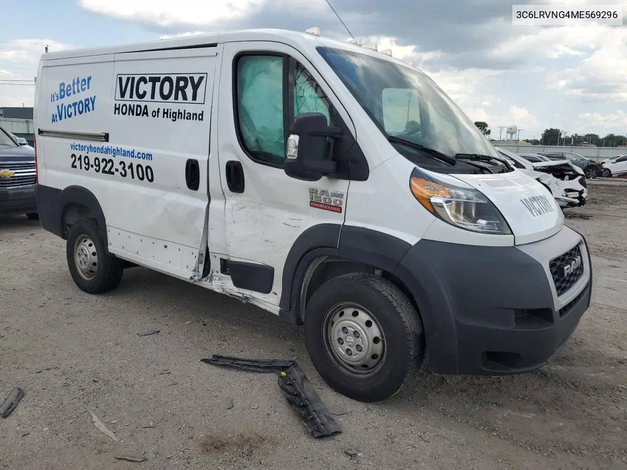 2021 Ram Promaster 1500 1500 Standard VIN: 3C6LRVNG4ME569296 Lot: 63301585
