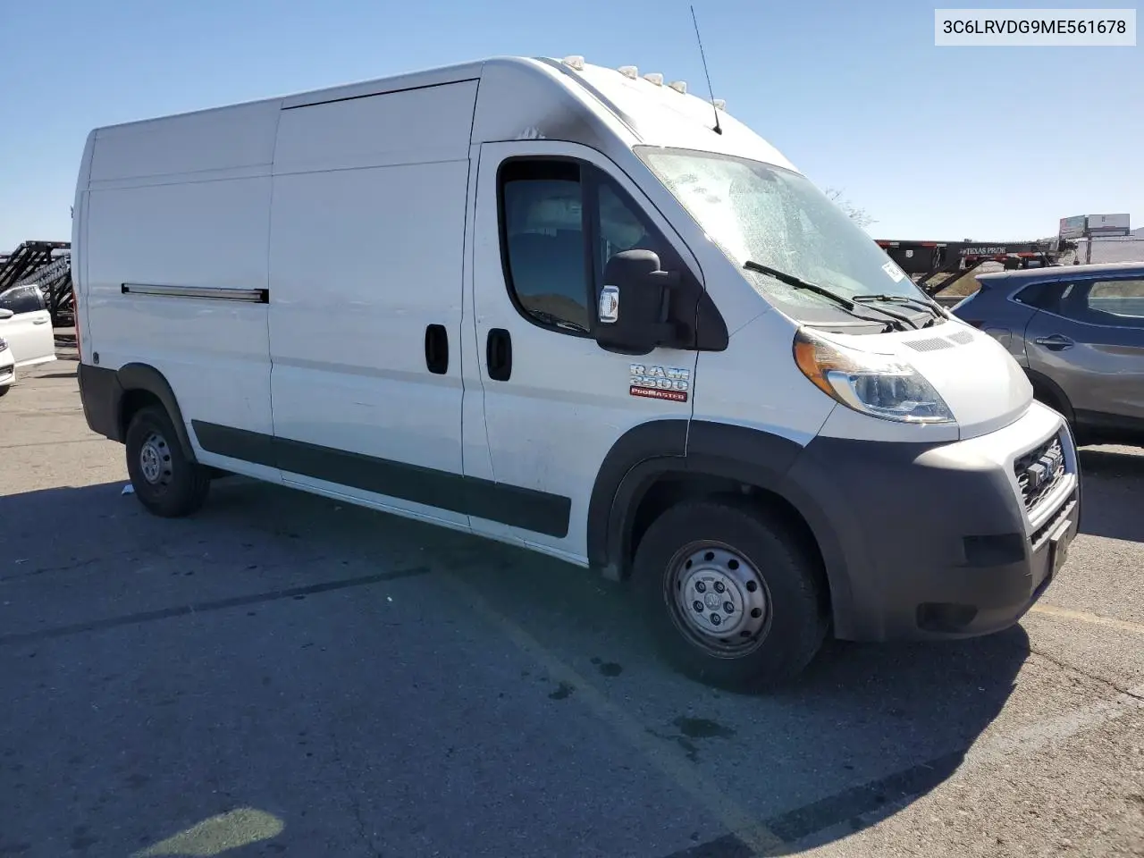 2021 Ram Promaster 2500 2500 High VIN: 3C6LRVDG9ME561678 Lot: 76862524
