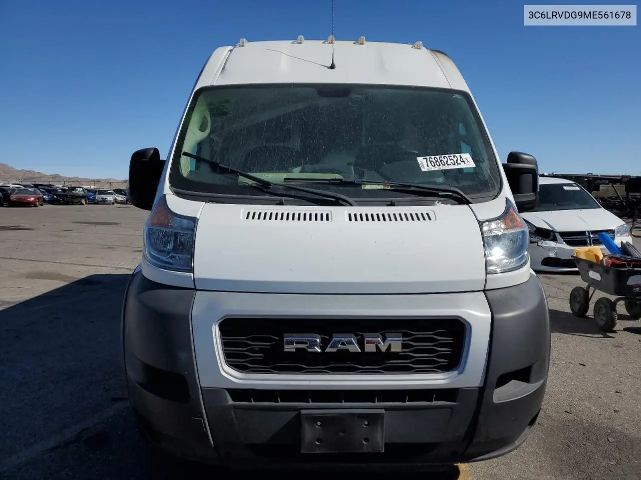 2021 Ram Promaster 2500 2500 High VIN: 3C6LRVDG9ME561678 Lot: 76862524