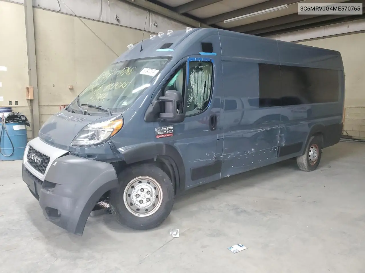 2021 Ram Promaster 3500 3500 High VIN: 3C6MRVJG4ME570765 Lot: 80343374