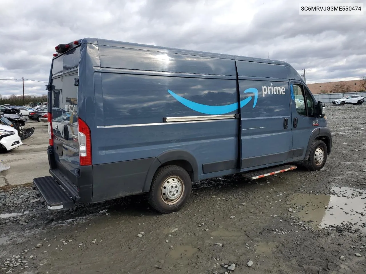 2021 Ram Promaster 3500 3500 High VIN: 3C6MRVJG3ME550474 Lot: 81963644