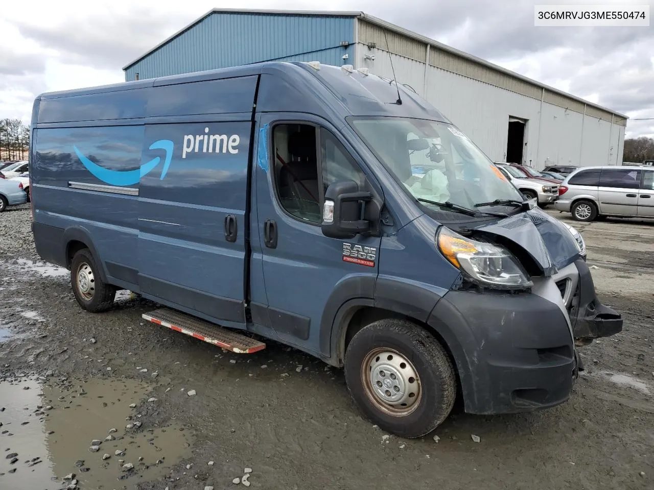 2021 Ram Promaster 3500 3500 High VIN: 3C6MRVJG3ME550474 Lot: 81963644