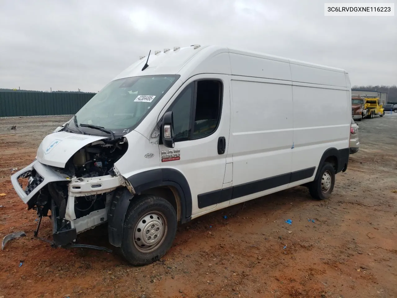 2022 Ram Promaster 2500 2500 High VIN: 3C6LRVDGXNE116223 Lot: 42304495