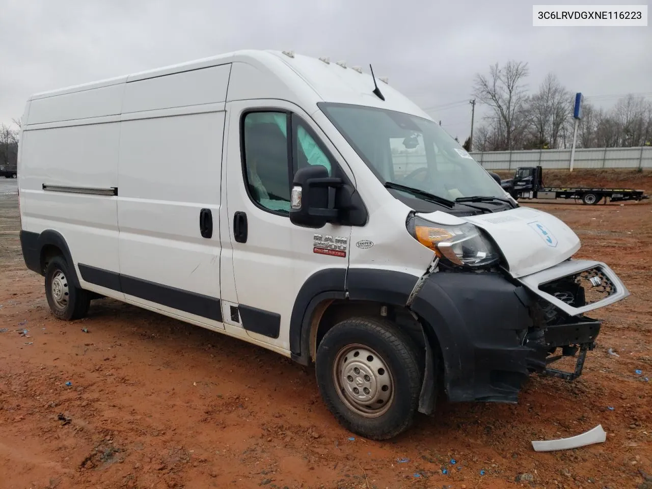 2022 Ram Promaster 2500 2500 High VIN: 3C6LRVDGXNE116223 Lot: 42304495