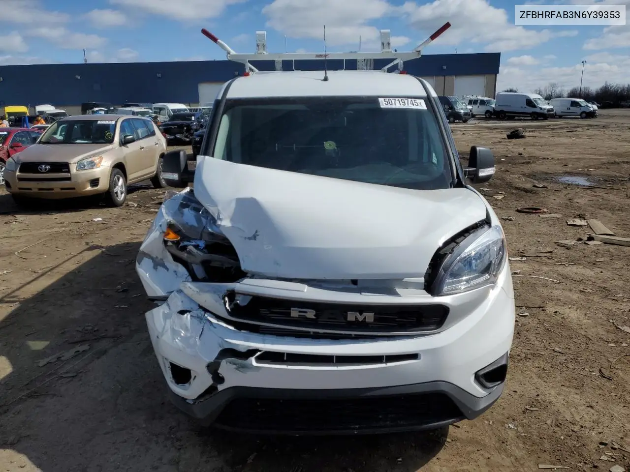 2022 Ram Promaster City Tradesman VIN: ZFBHRFAB3N6Y39353 Lot: 50719745
