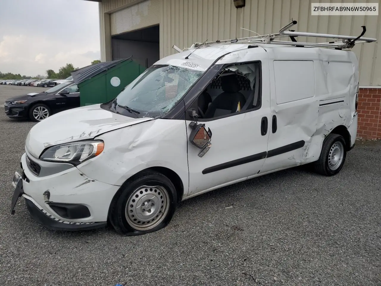 2022 Ram Promaster City Tradesman VIN: ZFBHRFAB9N6W50965 Lot: 55585565