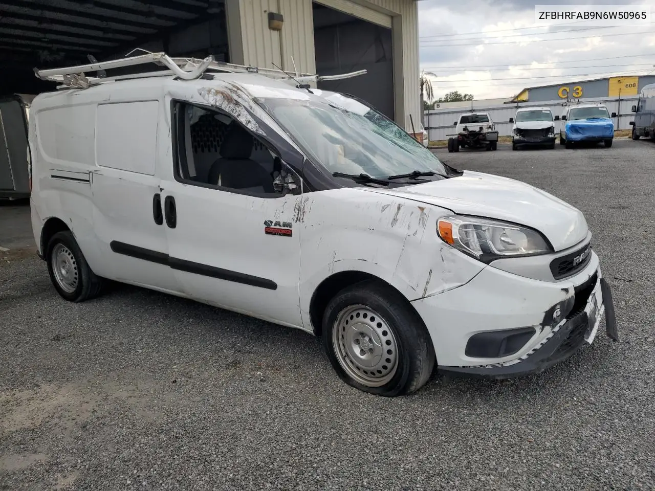 2022 Ram Promaster City Tradesman VIN: ZFBHRFAB9N6W50965 Lot: 55585565