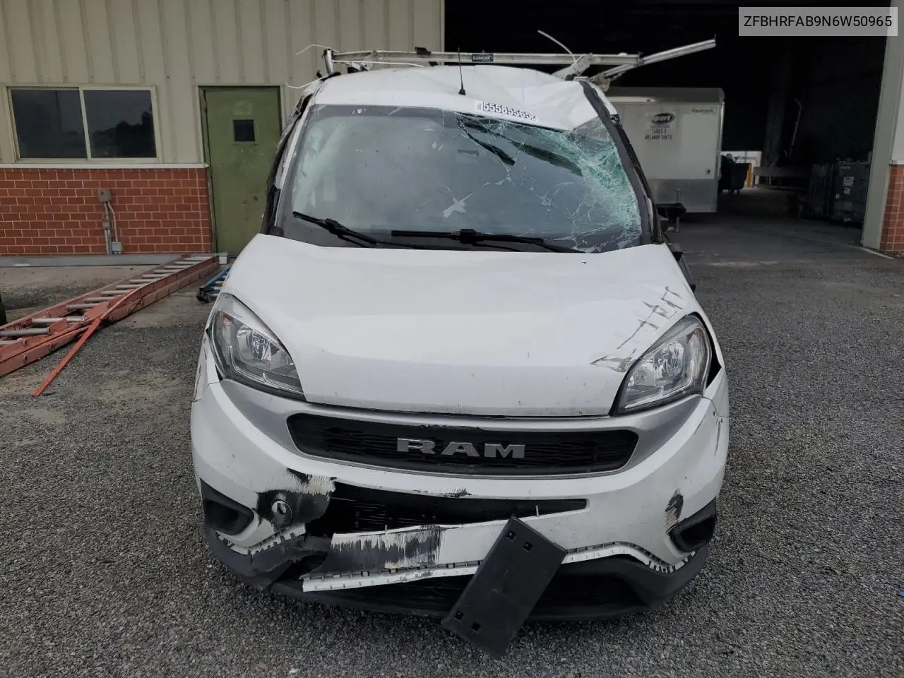 2022 Ram Promaster City Tradesman VIN: ZFBHRFAB9N6W50965 Lot: 55585565