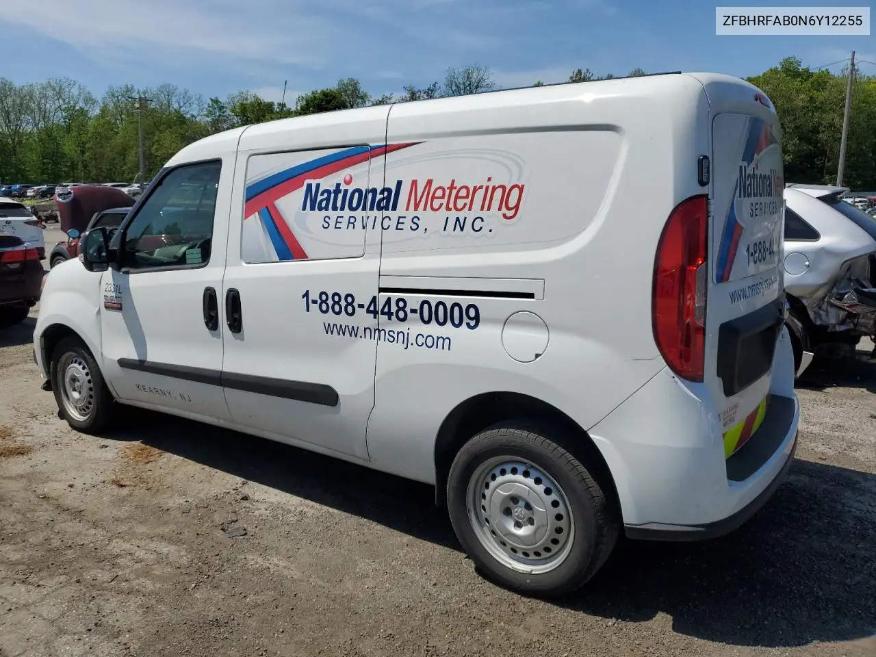 2022 Ram Promaster City Tradesman VIN: ZFBHRFAB0N6Y12255 Lot: 56199655