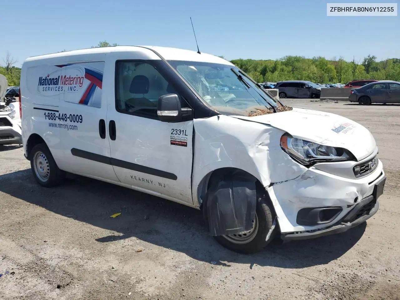 2022 Ram Promaster City Tradesman VIN: ZFBHRFAB0N6Y12255 Lot: 56199655