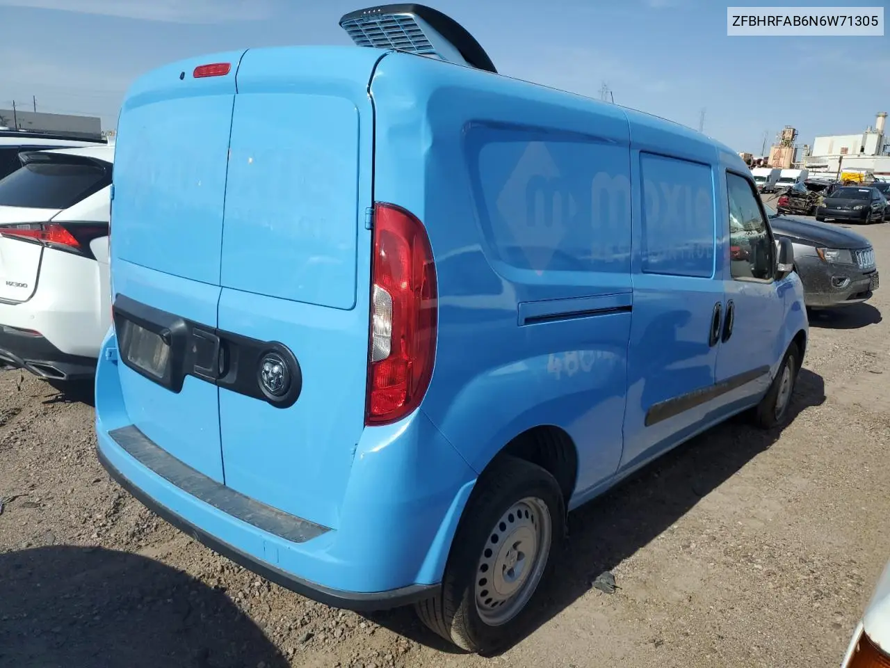 2022 Ram Promaster City Tradesman VIN: ZFBHRFAB6N6W71305 Lot: 59542085