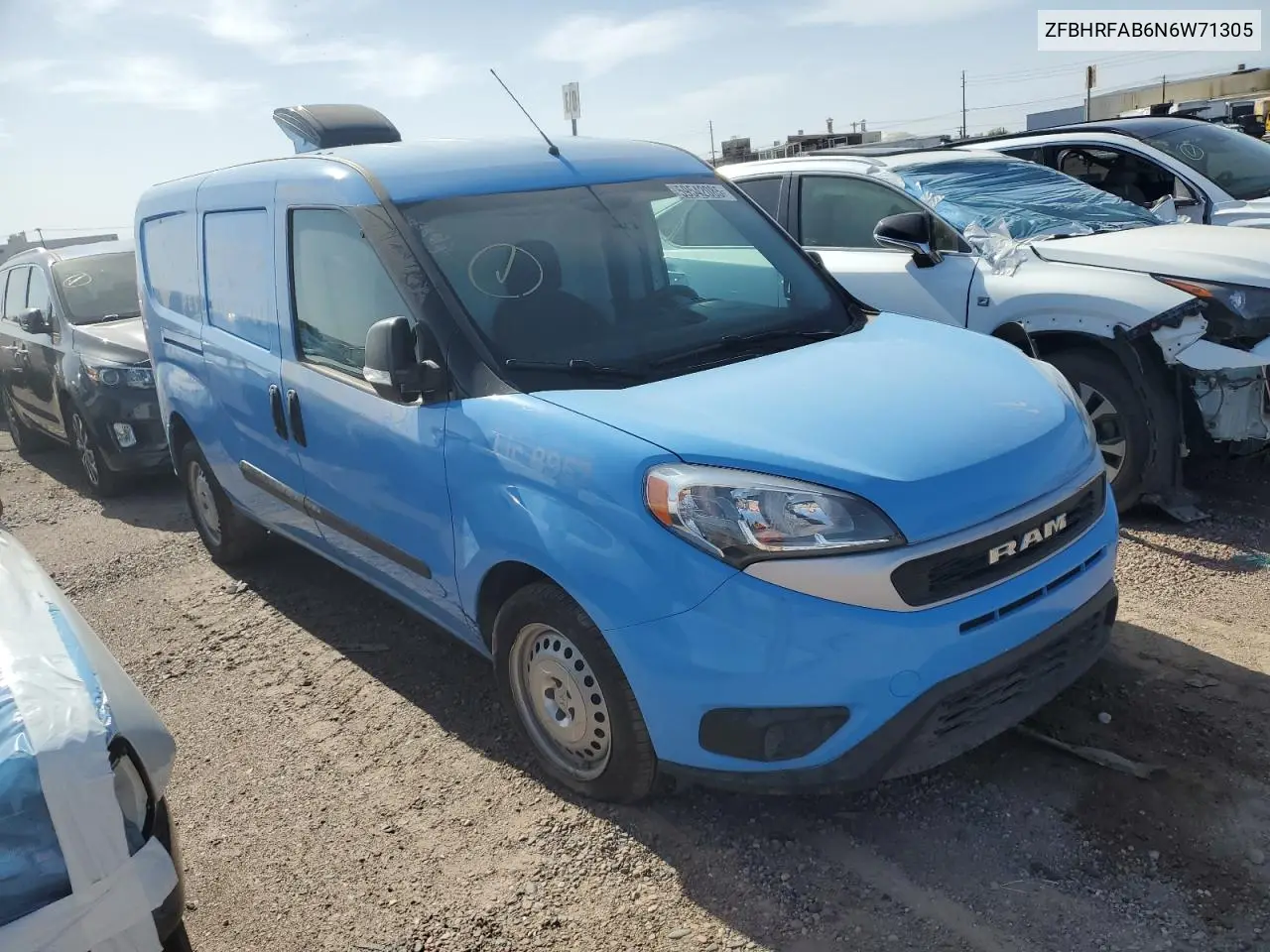 2022 Ram Promaster City Tradesman VIN: ZFBHRFAB6N6W71305 Lot: 59542085