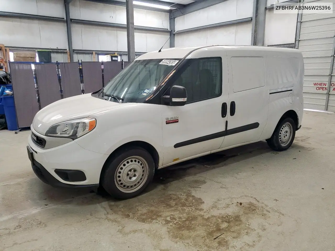 2022 Ram Promaster City Tradesman VIN: ZFBHRFAB3N6W25396 Lot: 59994365