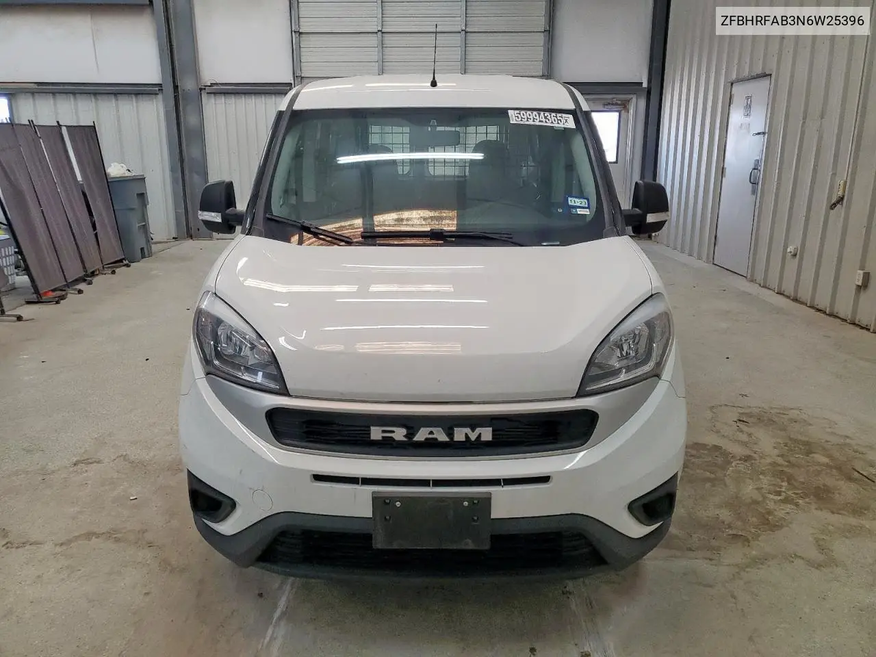 2022 Ram Promaster City Tradesman VIN: ZFBHRFAB3N6W25396 Lot: 59994365