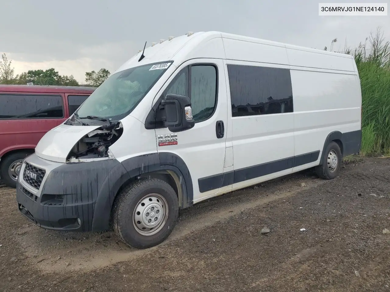 2022 Ram Promaster 3500 3500 High VIN: 3C6MRVJG1NE124140 Lot: 63378385
