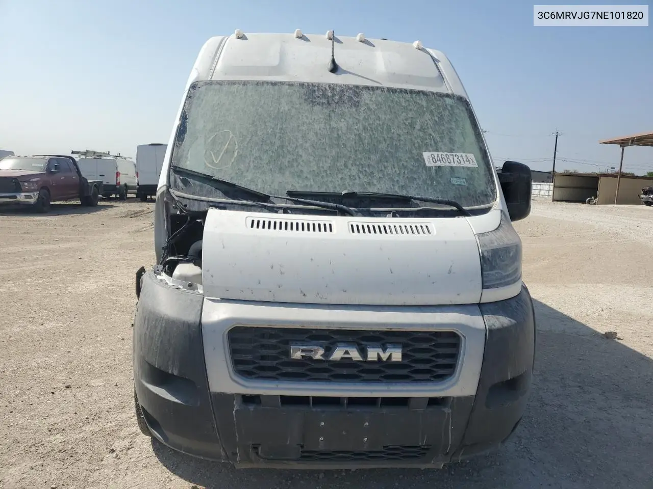 2022 Ram Promaster 3500 3500 High VIN: 3C6MRVJG7NE101820 Lot: 84687314