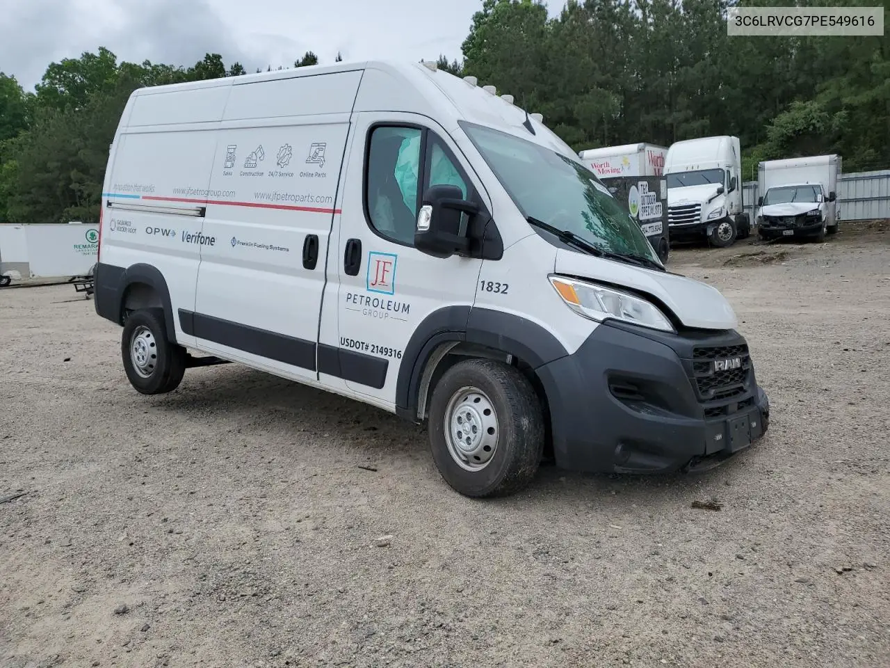 2023 Ram Promaster 2500 2500 High VIN: 3C6LRVCG7PE549616 Lot: 56232985