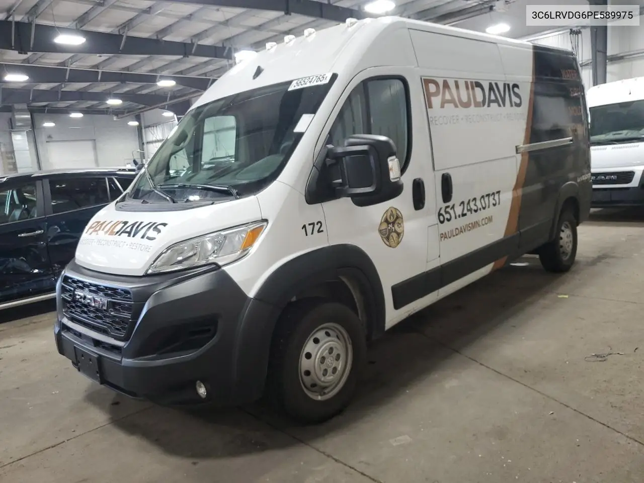 2023 Ram Promaster 2500 2500 High VIN: 3C6LRVDG6PE589975 Lot: 56524765