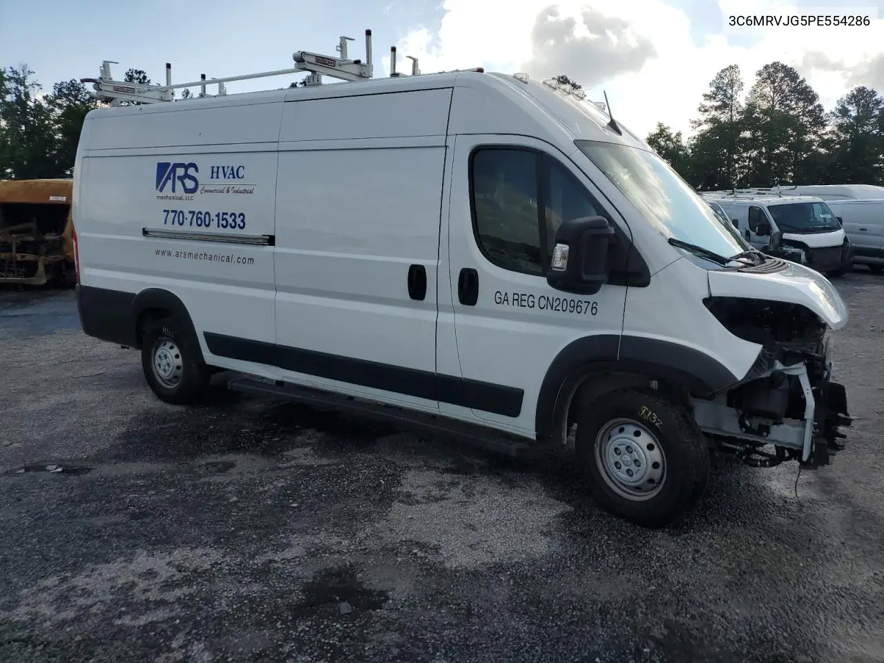 2023 Ram Promaster 3500 3500 High VIN: 3C6MRVJG5PE554286 Lot: 56639685