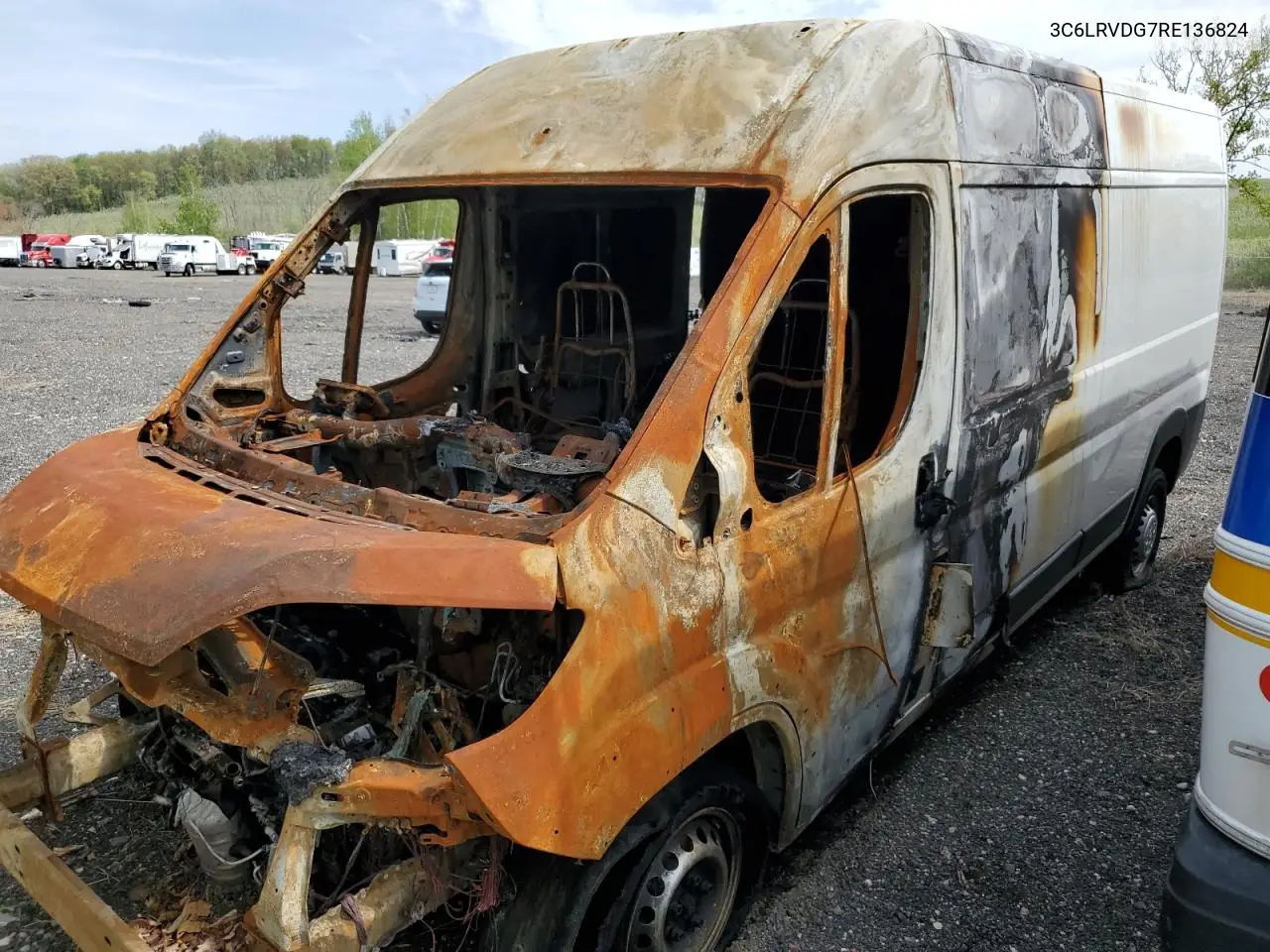 2024 Ram Promaster 2500 2500 High VIN: 3C6LRVDG7RE136824 Lot: 53030095