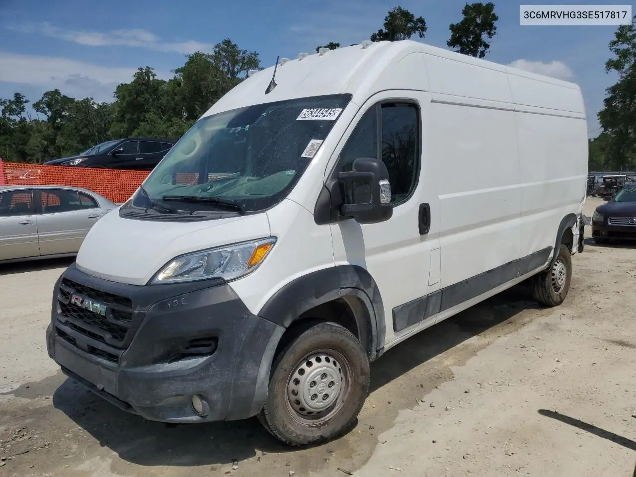2025 Ram Promaster 3500 3500 High VIN: 3C6MRVHG3SE517817 Lot: 56344545