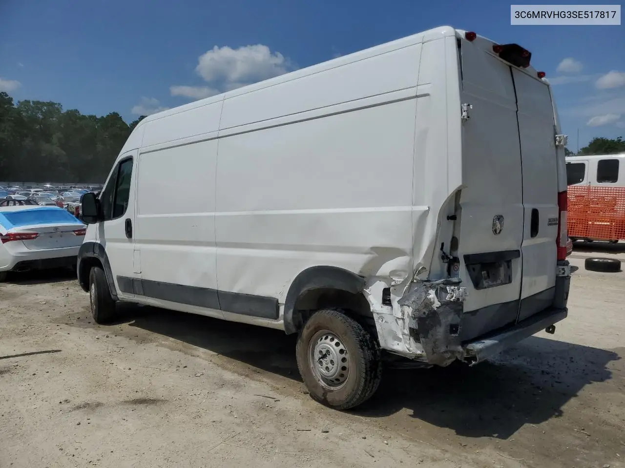 2025 Ram Promaster 3500 3500 High VIN: 3C6MRVHG3SE517817 Lot: 56344545