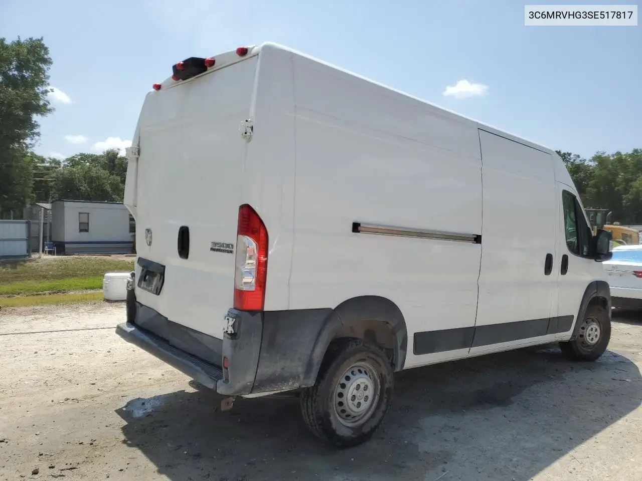 2025 Ram Promaster 3500 3500 High VIN: 3C6MRVHG3SE517817 Lot: 56344545