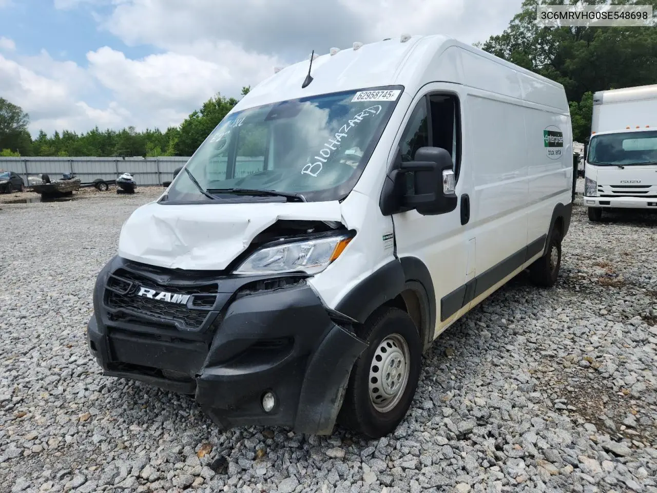2025 Ram Promaster 3500 3500 High VIN: 3C6MRVHG0SE548698 Lot: 62958745