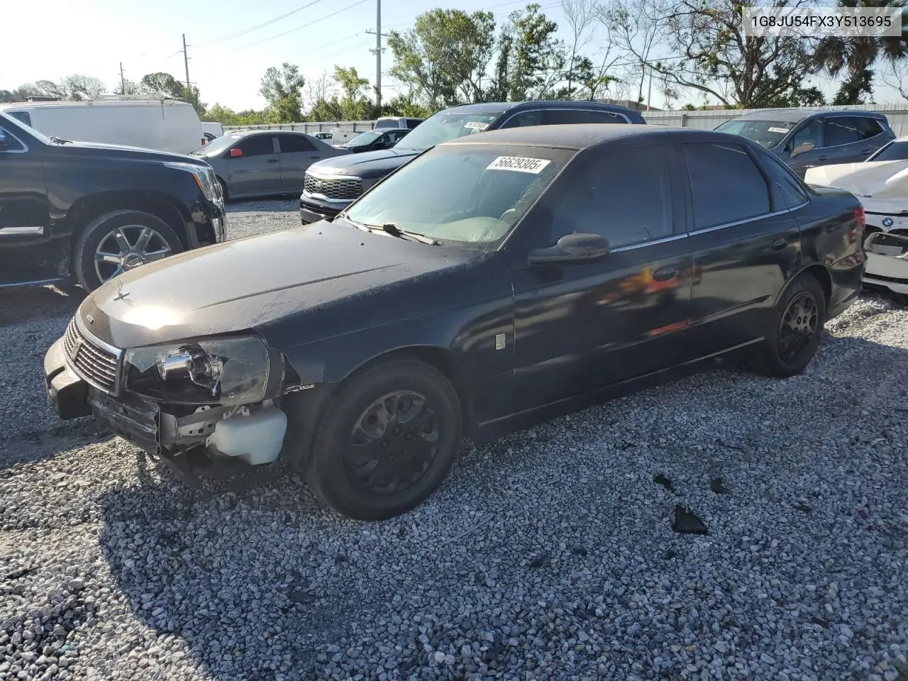 2003 Saturn L200 VIN: 1G8JU54FX3Y513695 Lot: 56629305