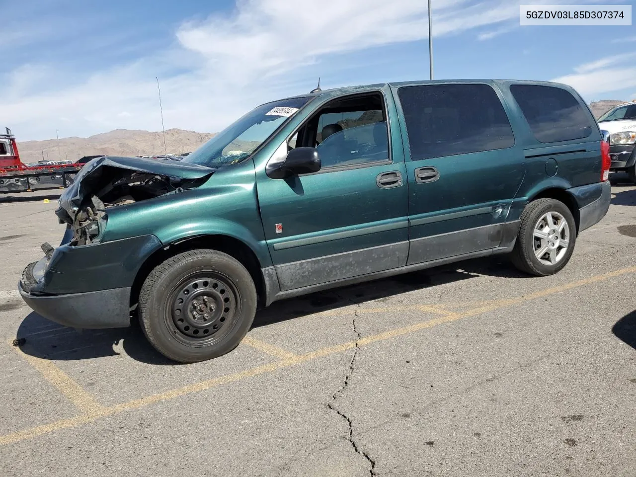 2005 Saturn Relay 2 VIN: 5GZDV03L85D307374 Lot: 74499344