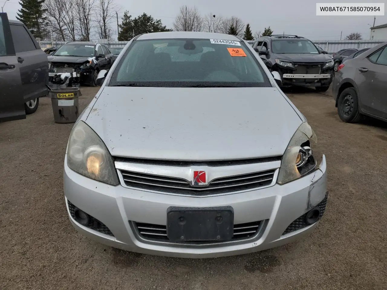 2008 Saturn Astra Xr VIN: W08AT671585070954 Lot: 52443545