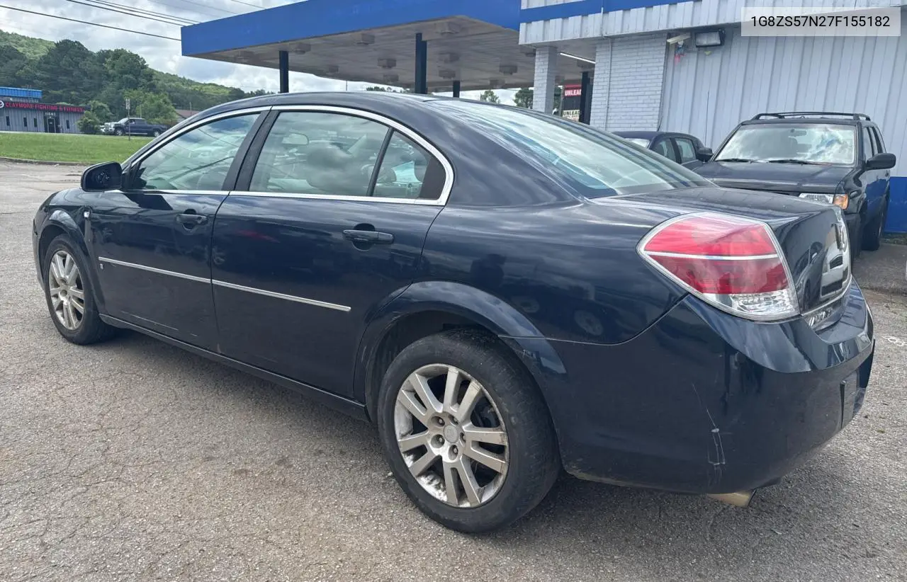 2007 Saturn Aura Xe VIN: 1G8ZS57N27F155182 Lot: 63483395
