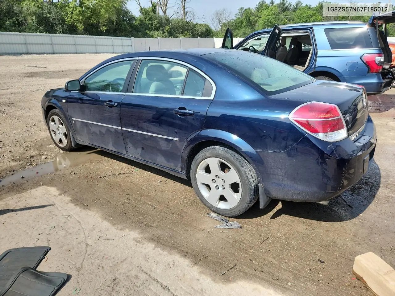 2007 Saturn Aura Xe VIN: 1G8ZS57N67F185012 Lot: 64327045