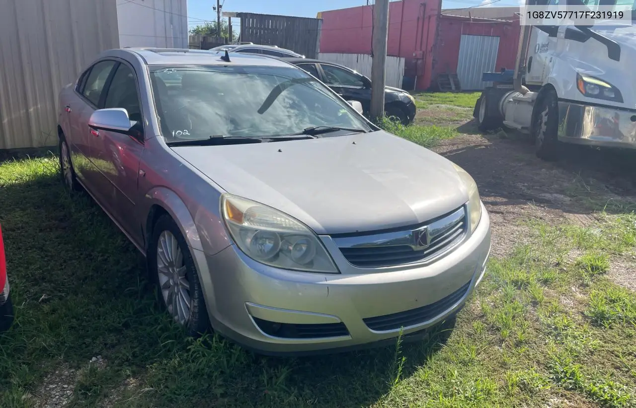 2007 Saturn Aura Xr VIN: 1G8ZV57717F231919 Lot: 64566085