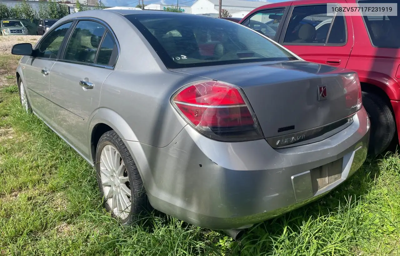 2007 Saturn Aura Xr VIN: 1G8ZV57717F231919 Lot: 64566085