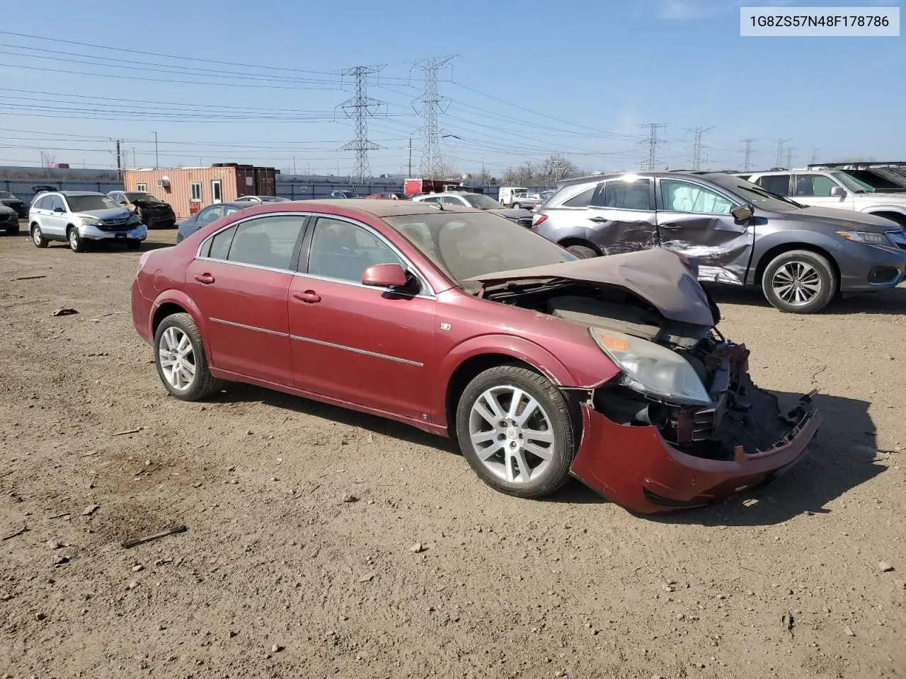 2008 Saturn Aura Xe VIN: 1G8ZS57N48F178786 Lot: 48765035