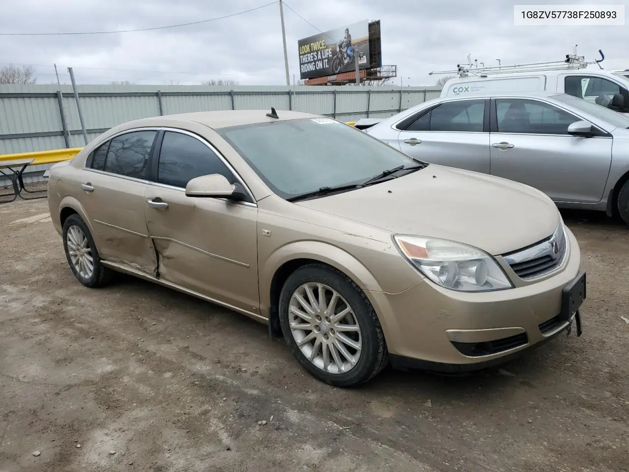2008 Saturn Aura Xr VIN: 1G8ZV57738F250893 Lot: 49181355