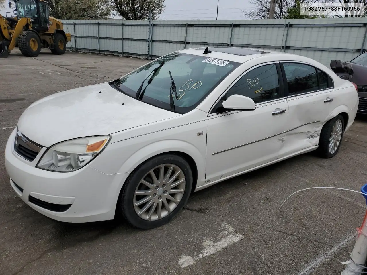 2008 Saturn Aura Xr VIN: 1G8ZV57738F150955 Lot: 52811105