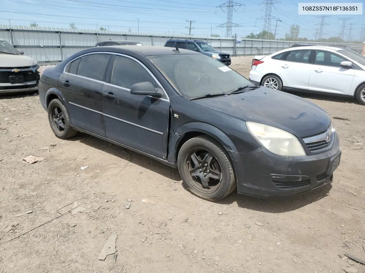 2008 Saturn Aura Xe VIN: 1G8ZS57N18F136351 Lot: 56362635