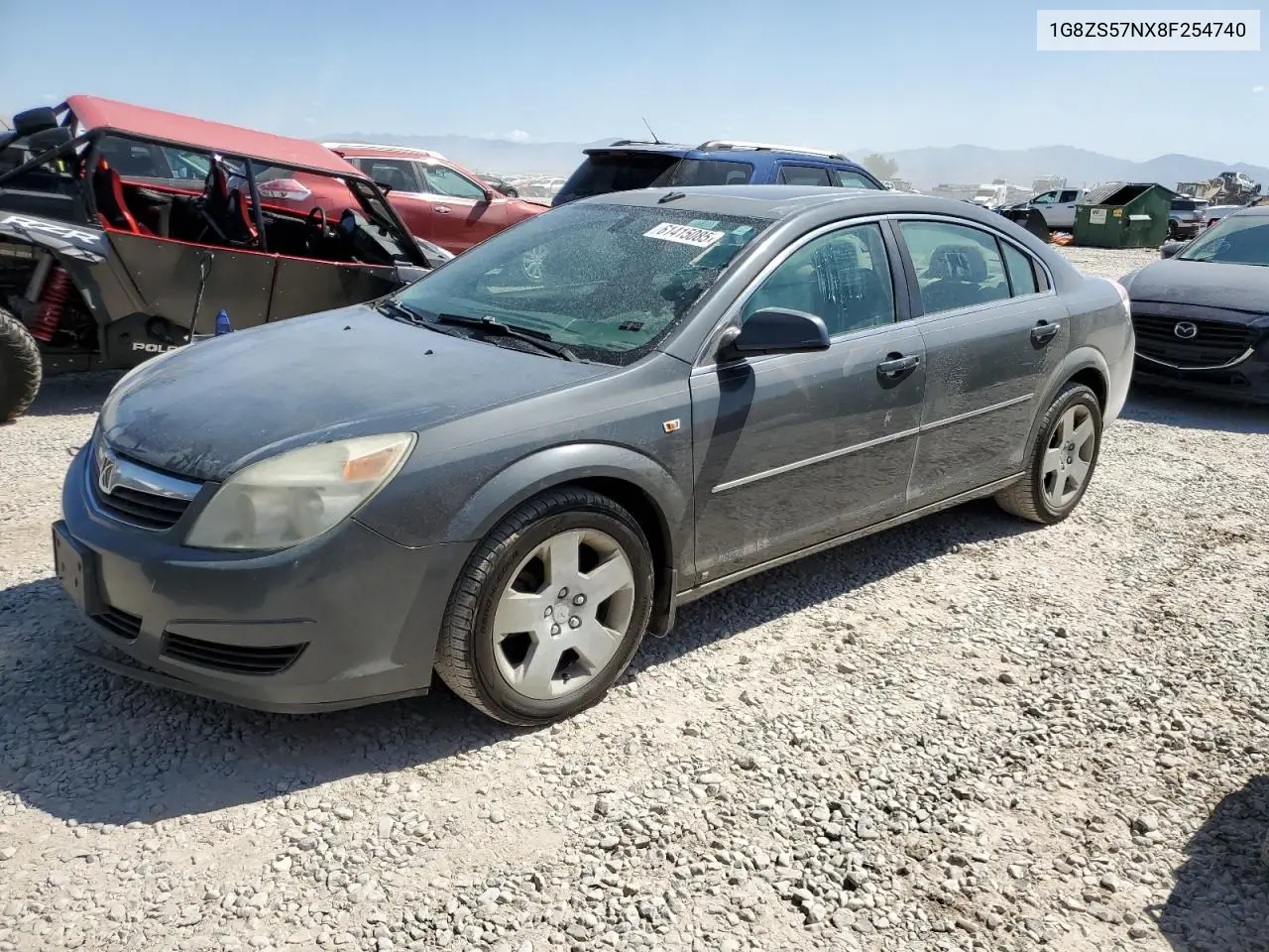 2008 Saturn Aura Xe VIN: 1G8ZS57NX8F254740 Lot: 61415085