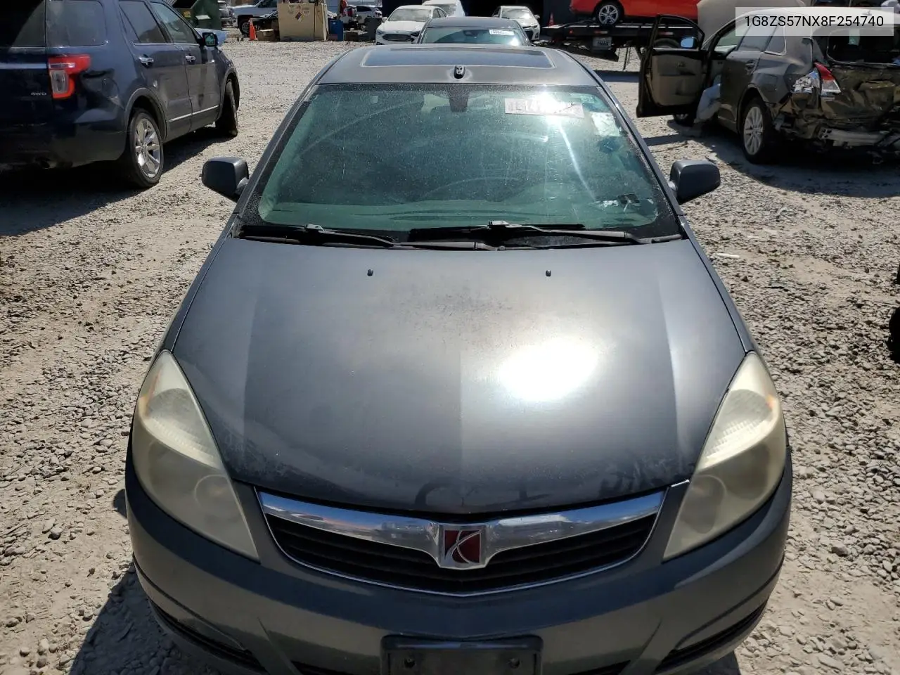 2008 Saturn Aura Xe VIN: 1G8ZS57NX8F254740 Lot: 61415085