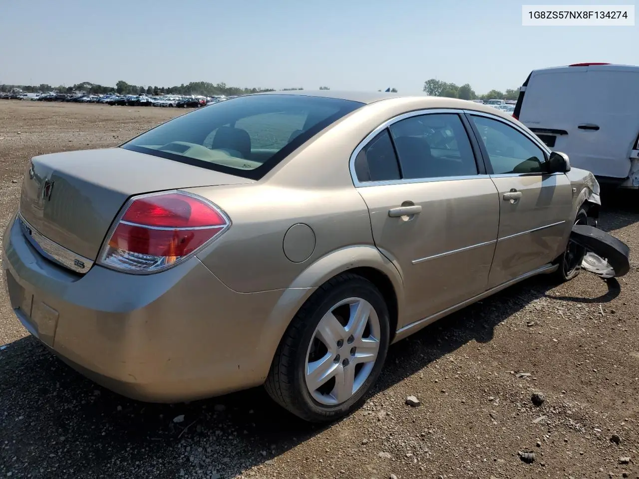 2008 Saturn Aura Xe VIN: 1G8ZS57NX8F134274 Lot: 62967915