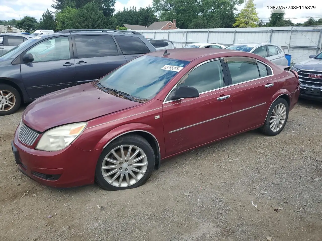 2008 Saturn Aura Xr VIN: 1G8ZV57748F116829 Lot: 63165385