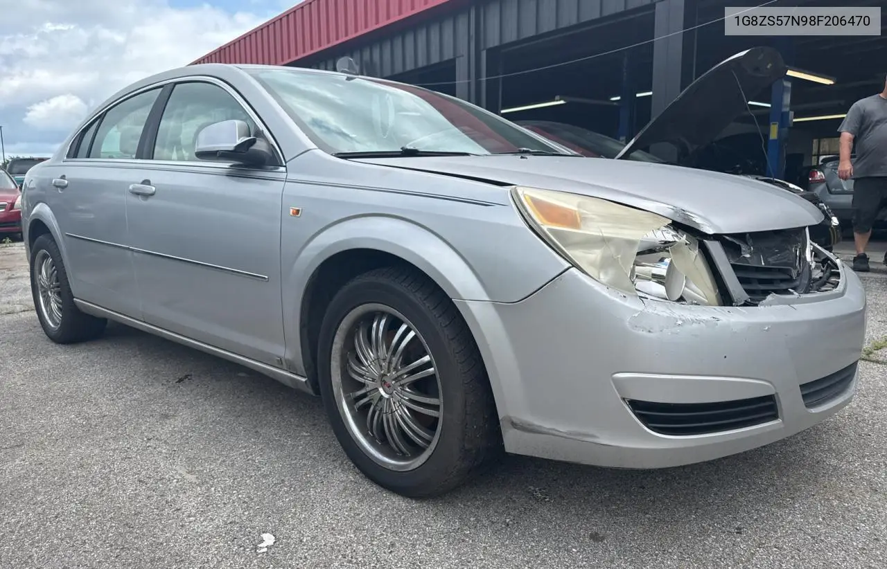 2008 Saturn Aura Xe VIN: 1G8ZS57N98F206470 Lot: 63484705