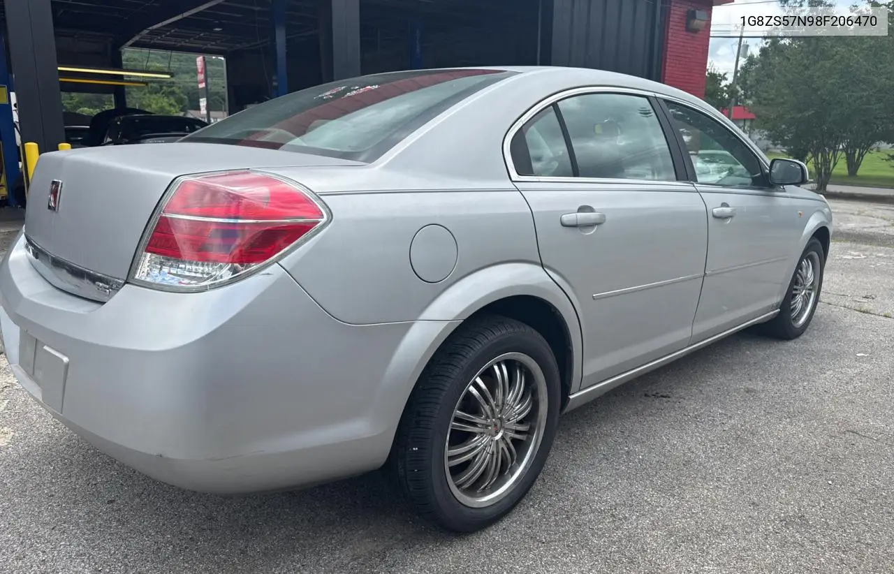 2008 Saturn Aura Xe VIN: 1G8ZS57N98F206470 Lot: 63484705